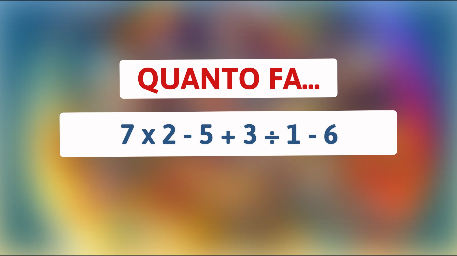"Risolvi questo enigma matematico: Sei abbastanza intelligente per la soluzione?""