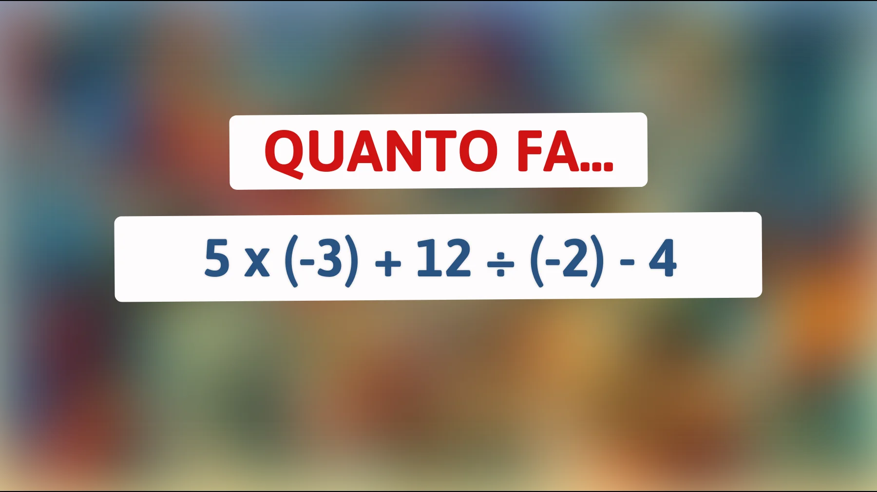 "Solo un genio riesce a risolvere questo indovinello matematico: sei uno di loro?""
