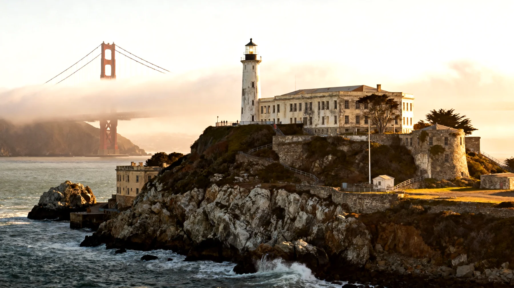 Alcatraz Island e zona Golden Gate"