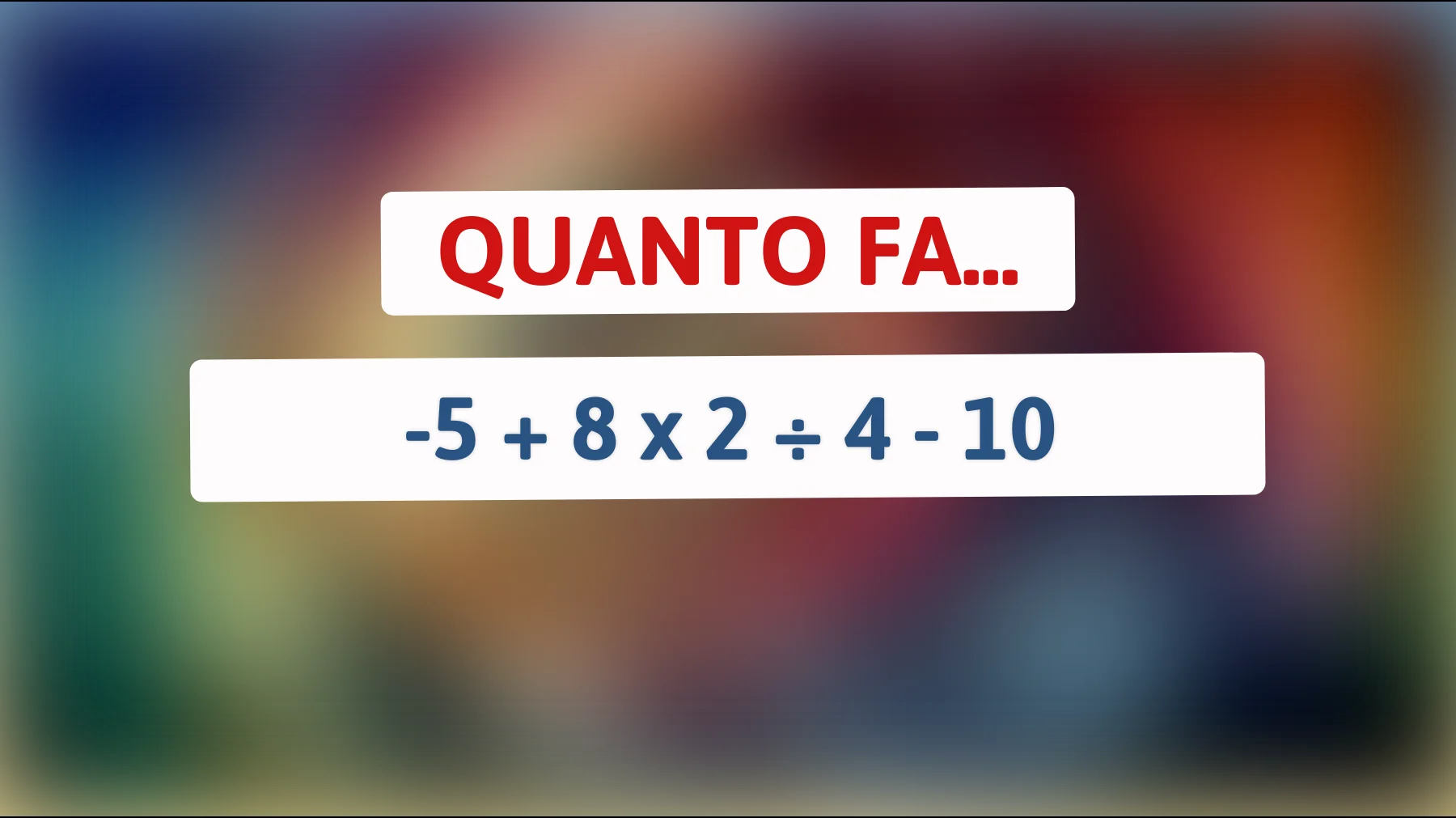 La sfida definitiva per menti brillanti: riesci a risolvere questo intricato enigma matematico?"