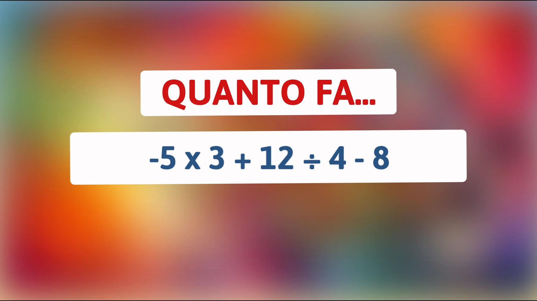 Solo i veri geni della matematica troveranno la risposta in 10 secondi! Riuscirai a risolvere questo enigma numerico?"