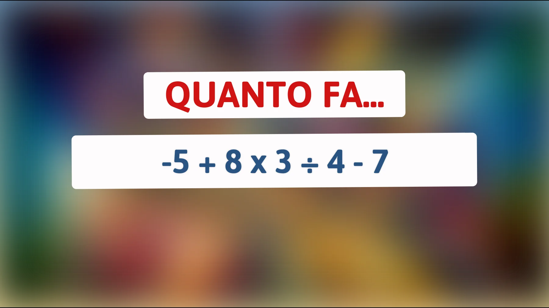 Solo i veri geni riescono a risolvere questo indovinello di matematica: sfida te stesso e scopri la risposta!"