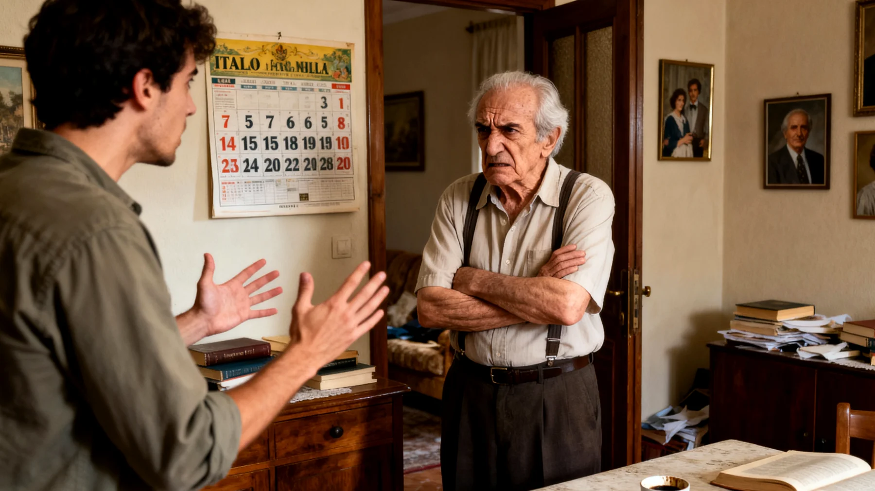 Il nonno fatica a gestire l'impulsività e i comportamenti oppositivi del nipote giovane adulto che vive ancora in casa, con atteggiamenti di ribellione verso le regole familiari e mancanza di rispetto nei confronti dell'autorità del nonno"