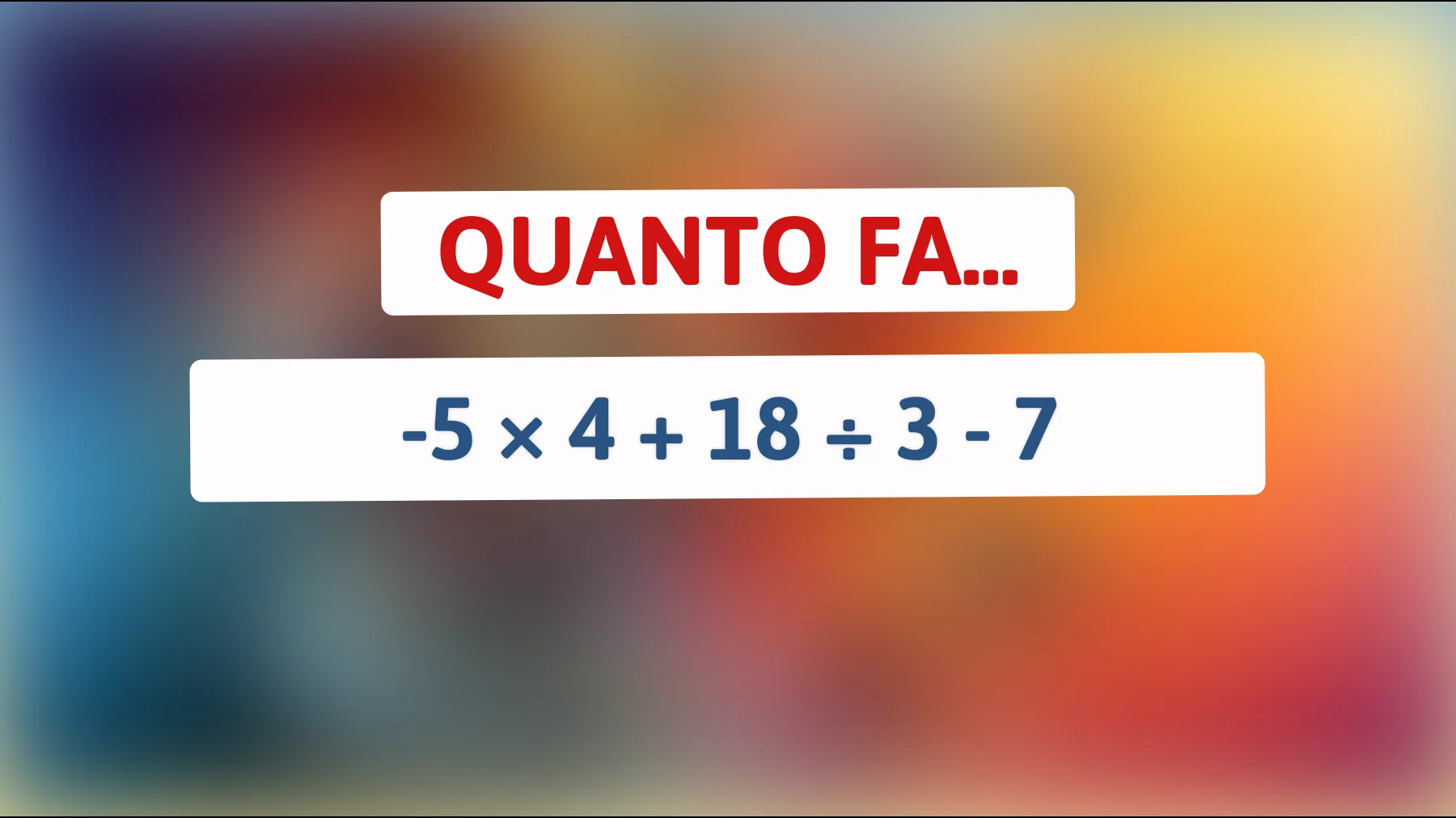 Solo i geni riescono a risolvere questo rompicapo matematico in 10 secondi: sei uno di loro? Scoprilo adesso!"